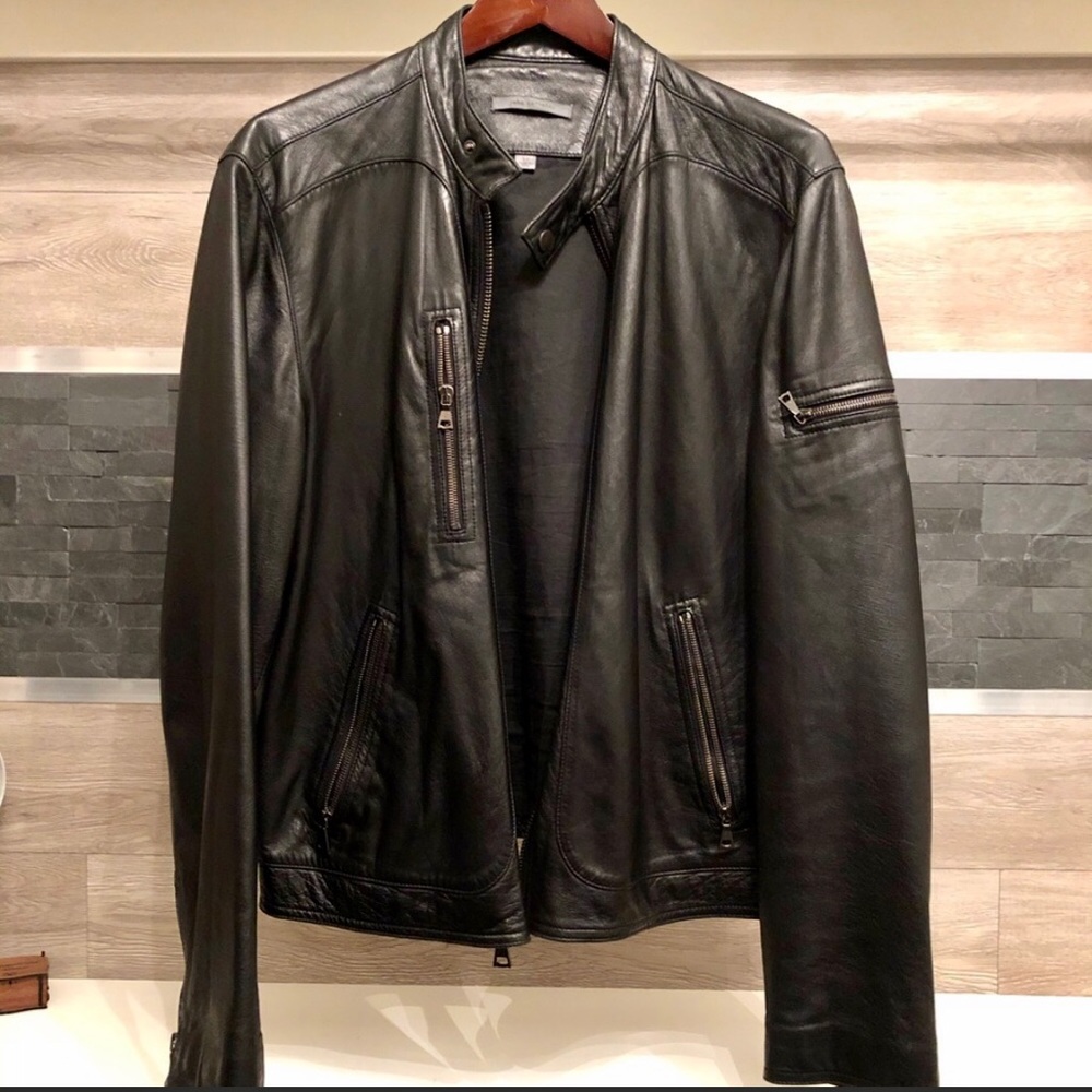 John varvatos collection leather jacket Large 52